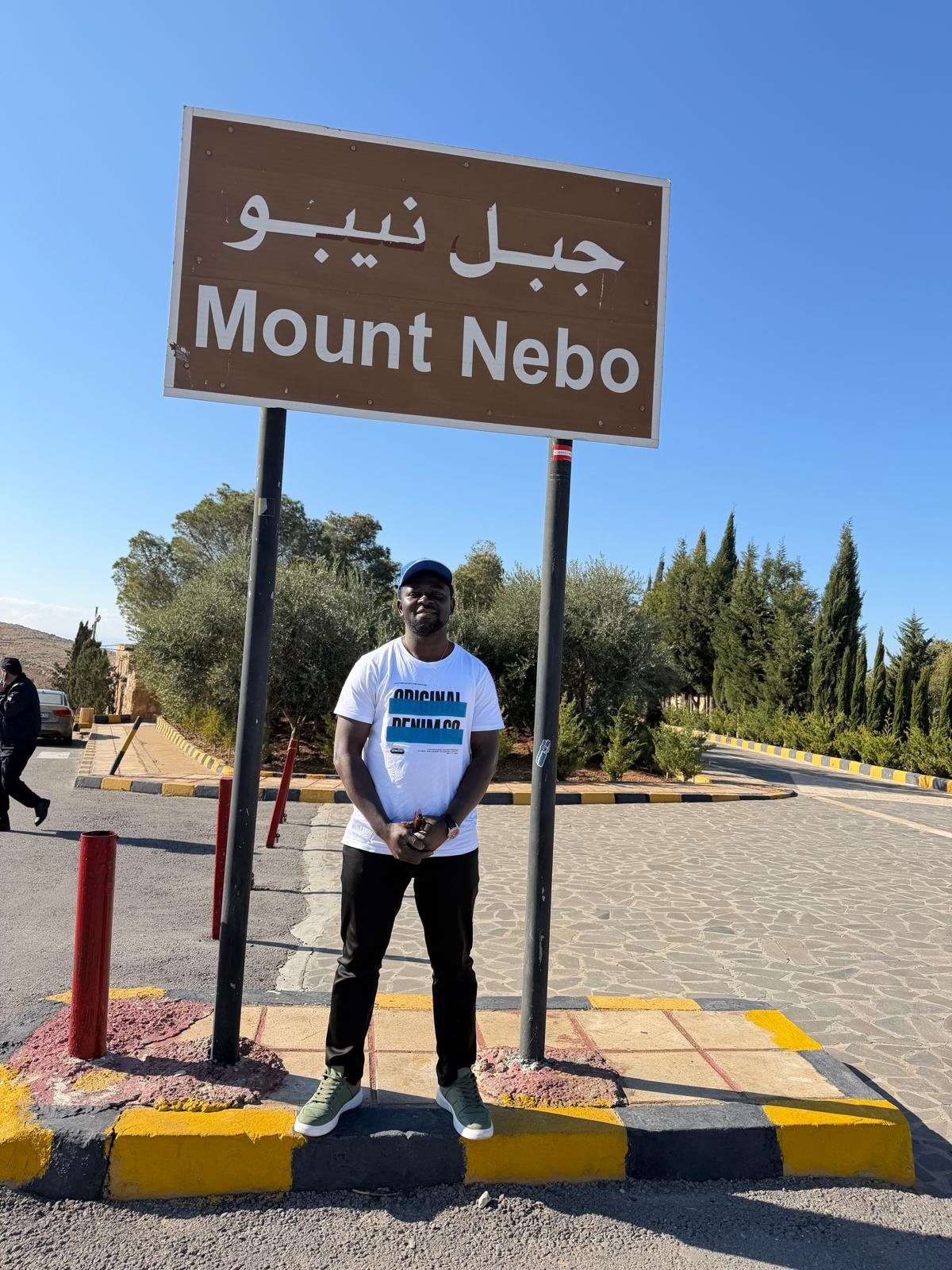Apostle Caius Eze at Mount NEBO in Jordan